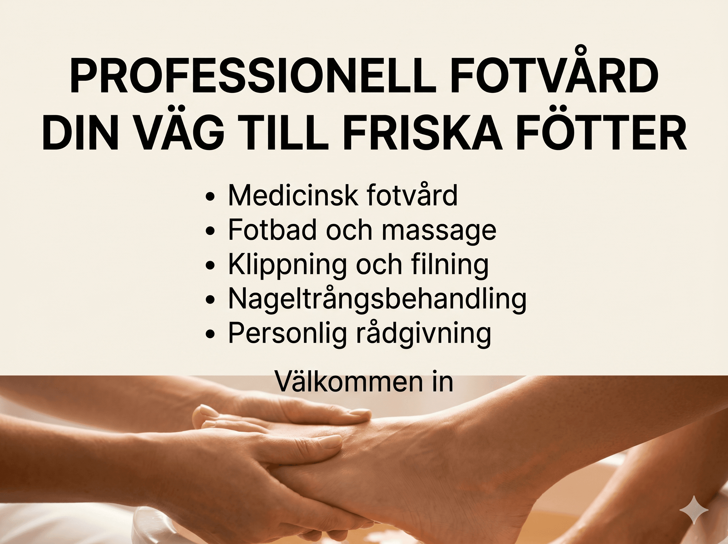 Detalj av behandlingsyta för medicinsk fotvård.